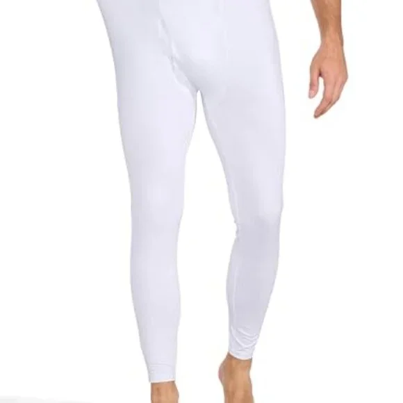 Men's Fleece Lined Thermal Base Layer Pants Stretchy Cold Weather Leggings